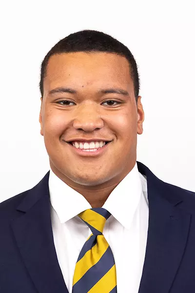 July 18, 2023; Berkeley, California, USA; Football: California Golden Bears Headshots at California Memorial Stadium. Sioape Vatikani (71) (Photo credit: Al Sermeno/KLC fotos)