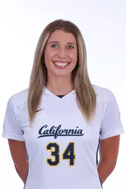 August 11, 2023; Berkeley, California, USA; Womens Soccer: California Golden Bears Media Day at Haas Pavilion; Julia Gonsman (34) (Photo credit: Kelley L Cox/KLC fotos)