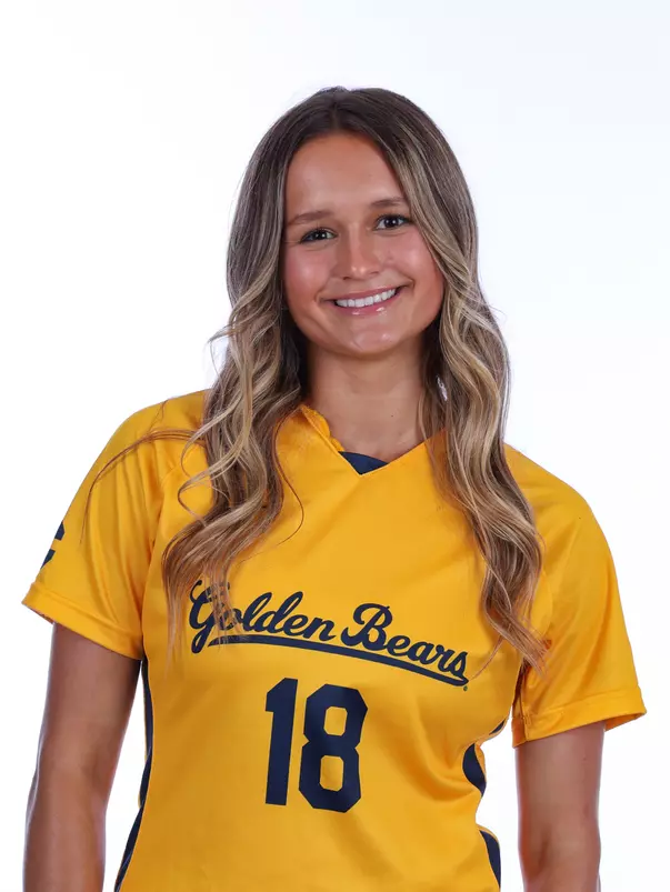 August 11, 2023; Berkeley, California, USA; Womens Soccer: California Golden Bears Media Day at Haas Pavilion; Maddie Gambs (18) (Photo credit: Kelley L Cox/KLC fotos)