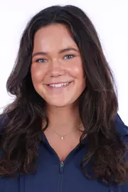 September 13, 2023; Berkeley, California, USA; Women’s Swimming: California Golden Bears Roster at Haas Pavilion; Mia Motekaitis (Photo credit: Kelley L Cox/KLC fotos)