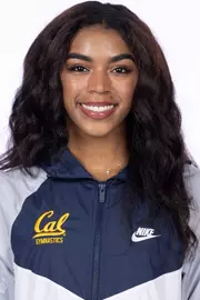 September 27, 2024; Berkeley, California, USA; Women’s Gymnastics: California Golden Bears Media Day; eMjae Frazier (Photo credit: Kelley L Cox/KLC ƒotos)