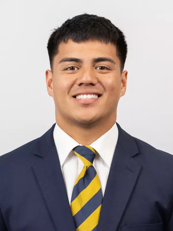 July 16, 2025; Berkeley, California, USA; Football: California Headshots - Jerseys at California Memorial Stadium. Aiden Manutai (Photo credit: Al Sermeno/KLC fotos)