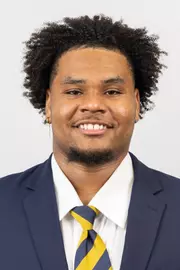 July 15, 2025; Berkeley, California, USA; Football: California Headshots - Jerseys at California Memorial Stadium. Akili Calhoun (Photo credit: Al Sermeno/KLC fotos)