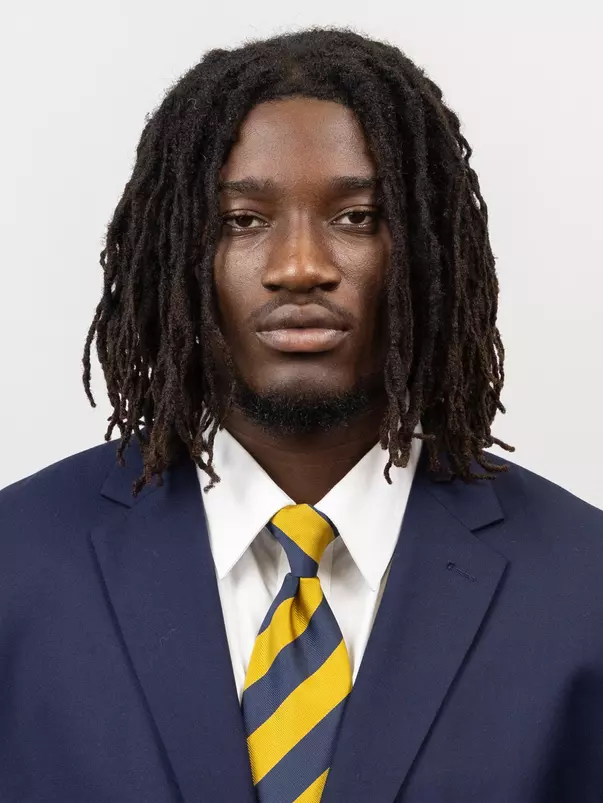 July 15, 2025; Berkeley, California, USA; Football: California Headshots - Jerseys at California Memorial Stadium. Odera Okaka (Photo credit: Al Sermeno/KLC fotos)