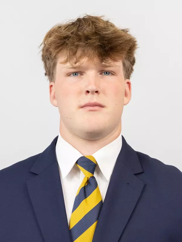 July 15, 2025; Berkeley, California, USA; Football: California Headshots - Jerseys at California Memorial Stadium. Sam Bjerke (Photo credit: Al Sermeno/KLC fotos)