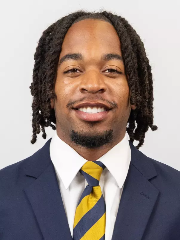 July 15, 2025; Berkeley, California, USA; Football: California Headshots - Jerseys at California Memorial Stadium. Tre' Harrison (Photo credit: Al Sermeno/KLC fotos)