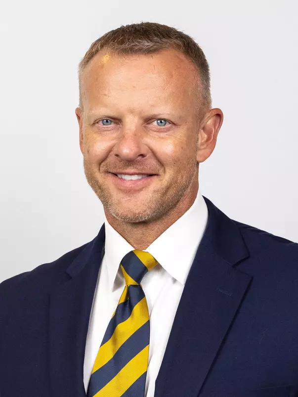 July 31, 2025; Berkeley, CA, USA; Cal Football Headshots at Memorial Stadium. Bryan Harsin (Photo credit: Al Sermeno/KLC fotos)