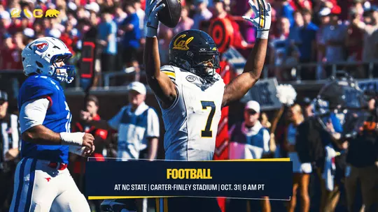 Cal FB at NC State (10.31.2026) Web Preview Graphic