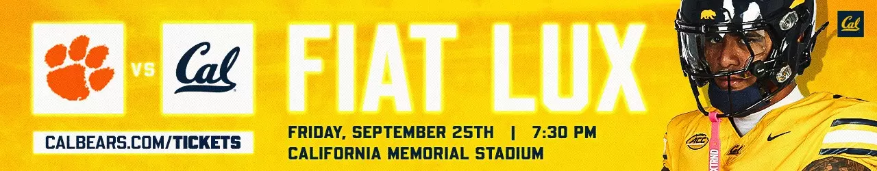 HOMEPAGE BANNER - CAL VS. CLEMSON FIAT LUX SINGLE TIX