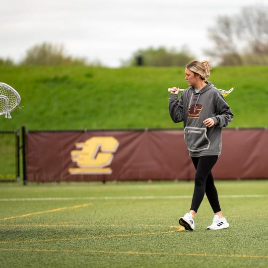 Central Michigan Lacrosse at Tuesday practice before MAC Championship