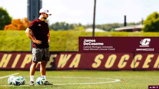 James DeCosemo Named Head Women's Soccer Coach Release Graphic