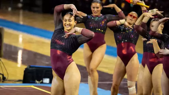 Gymnastics Bests Western Michigan in Home Opener Image