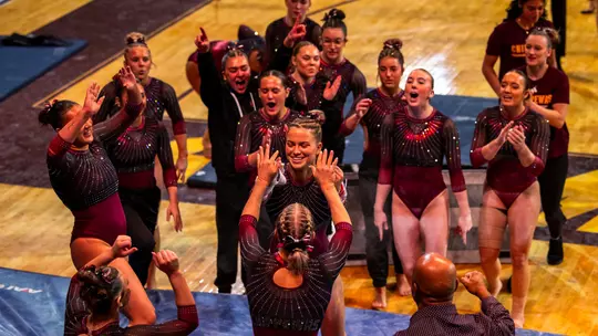 Gymnastics Outscores Eastern Michigan in Second MAC Dual of the Season Image