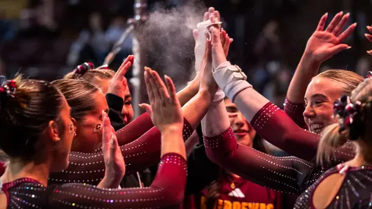 Gymnastics Heads Back Home to Host Kent State Image