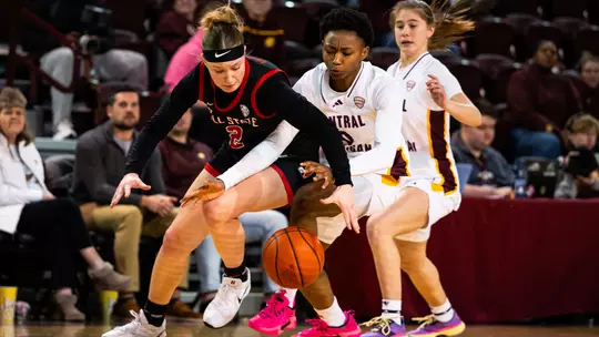 Clash of MAC Title Contenders Lives Up to its Billing; Chippewas Fall, 76-70 Image