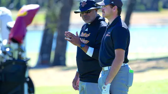 Coach Kevin Jennings and Keith Hunter