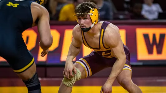 Chippewas' Shrader Seeded No. 1 at 157 for MAC Wrestling Championships Image