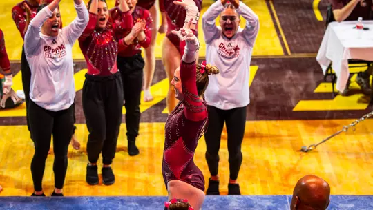 Gymnastics Heads to Iowa for Quad Meet with SEMO and NIU Image