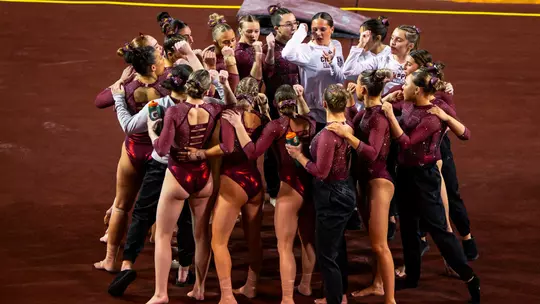 gymnastics team vs ball state