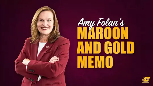 2026 Amy Folan Maroon & Gold Memo Graphic