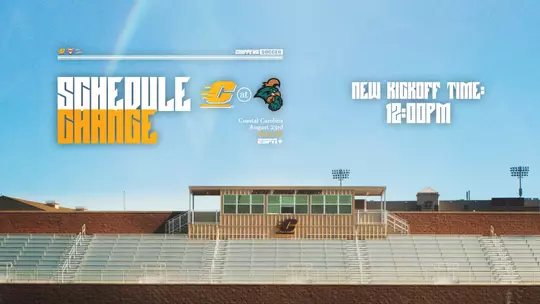 Soccer Time Change at Coastal Carolina Release Graphic (8/23/26)