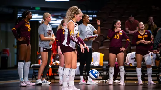 CMU volleyball vs Western Michigan