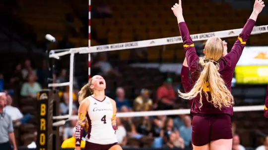 CMU volleyball vs Western Michigan