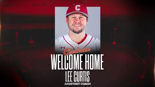Basebal assistant coach Lee Curtis welcome graphic