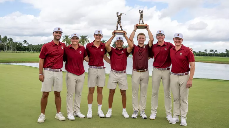 Charleston men's golf team after winning The Bryson Invitational.