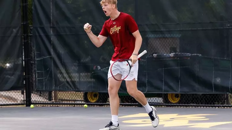 Jakub Solarski celebrates