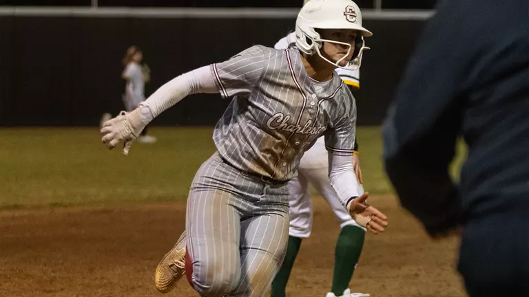 Charleston running between bases