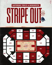Men's Basketball Stripe Out vs. Monmouth