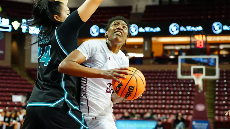 Grace Ezebilo goes by defender