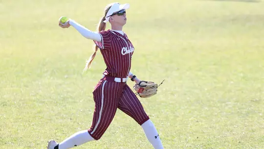 Karly Smith throwing the ball