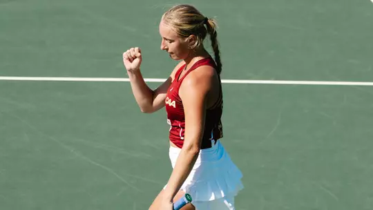 Riley Trinkle celebrates win