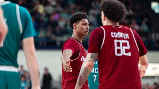 Chris Davis Jr. and Jlynn Counter hi-five