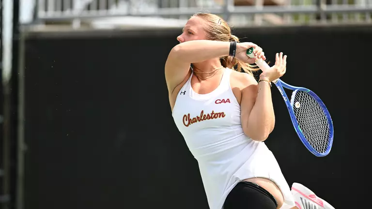 Marra Bruce hits tennis ball