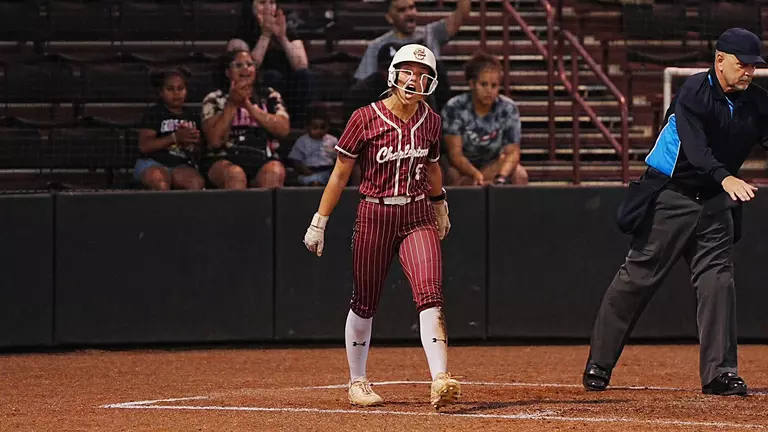 Bronwyn Conroy celebrating