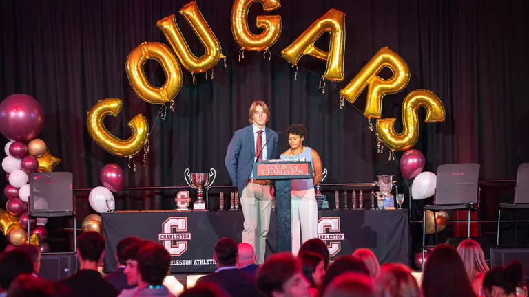 Roger Brown and Bella Antonio Host the Coug Awards