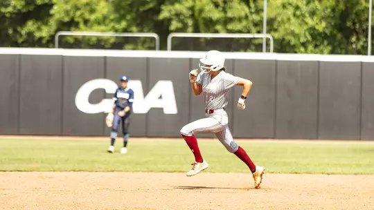 Leela Langston running bases