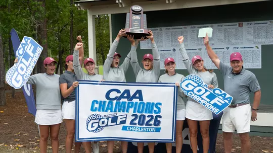 Women's golf celebrates 2026 CAA Championship