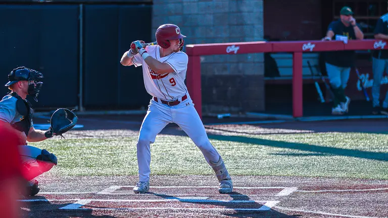 Dylan Johnson at the plate.