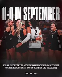 Volleyball 11-0 in September
