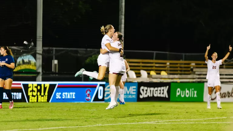 Team celebrating after a goal