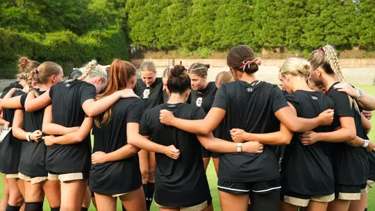 Team huddle before game
