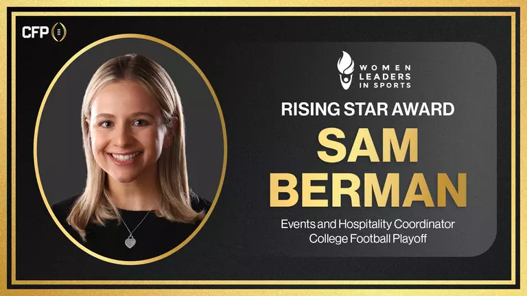 CFP's Sam Berman Named 2026 Rising Star by Women Leaders in Sports