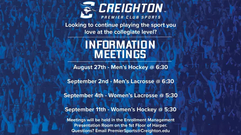 Information Meetings Coming Up Soon!