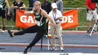 Under Sieg: Freshman tops field in women’s shot put for NCAA Championships berth
