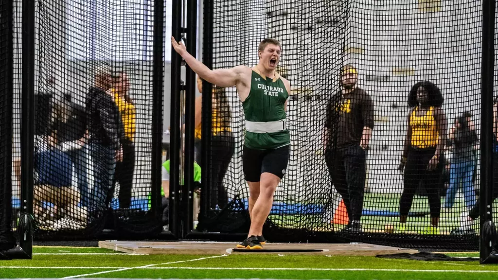 Image related to Bigley Sets Program Record in Weight Throw
