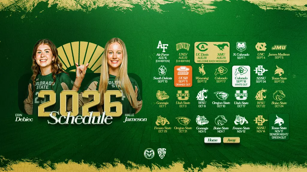 Image related to Colorado State Volleyball Announces 2026 Schedule